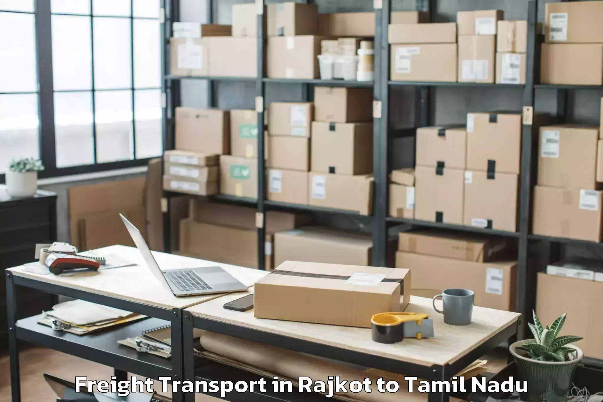 Efficient Rajkot to Karaikkudi Freight Transport